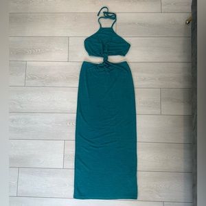 Teal Blue Maxi Dress